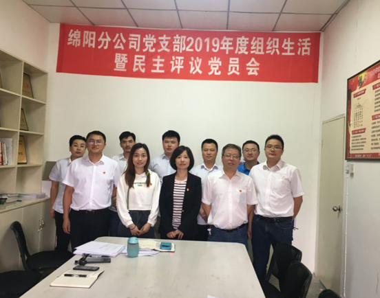 綿陽(yáng)分公司黨支部 召開2019年度組織生活會(huì)暨民主評(píng)議黨員會(huì)